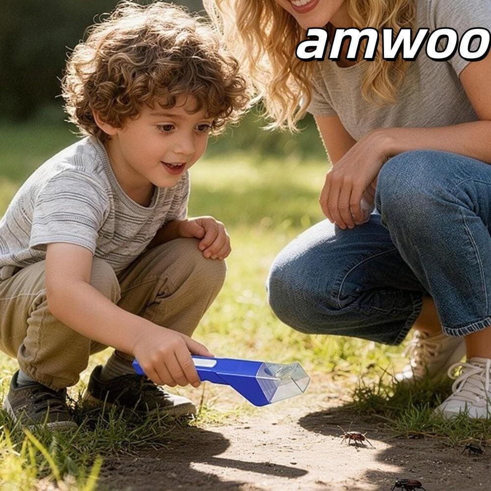 Ferramenta De Captura AMWOO , Coletor De Insetos De Plástico Portátil , Lupa Embutida Reutilizável , Pegador De Moscas