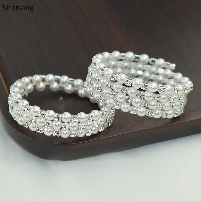 Pulseira De Pérola Extensível Multicamadas SKMY Para Mulheres – Elegante Nupcial SKK