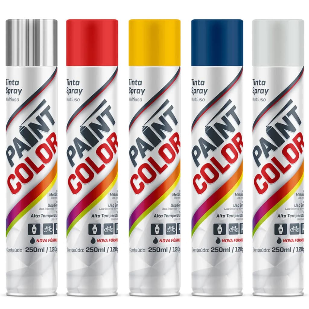 Tinta Spray Premium Uso Geral Int/Ext PaintColor 250ML