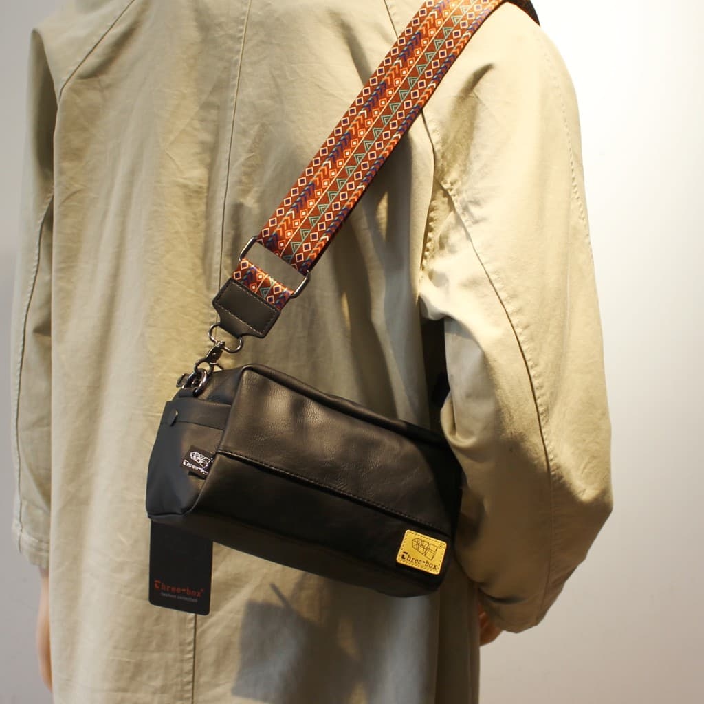 Street Wear novo estilo bolsa de ombro masculina grande capacidade saco do mensageiro Casual All-Match fita viagem peque