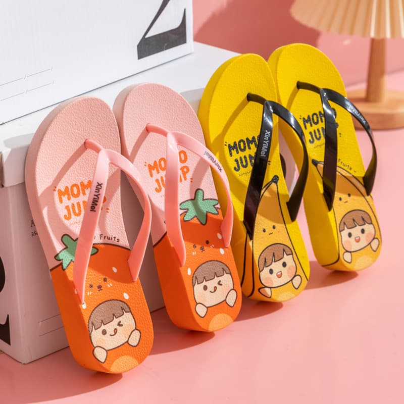 Chinelos sandálias de praia chinelos bonito casa interior de sola grossa flip-flops feminino verão moda ao ar livre Wear