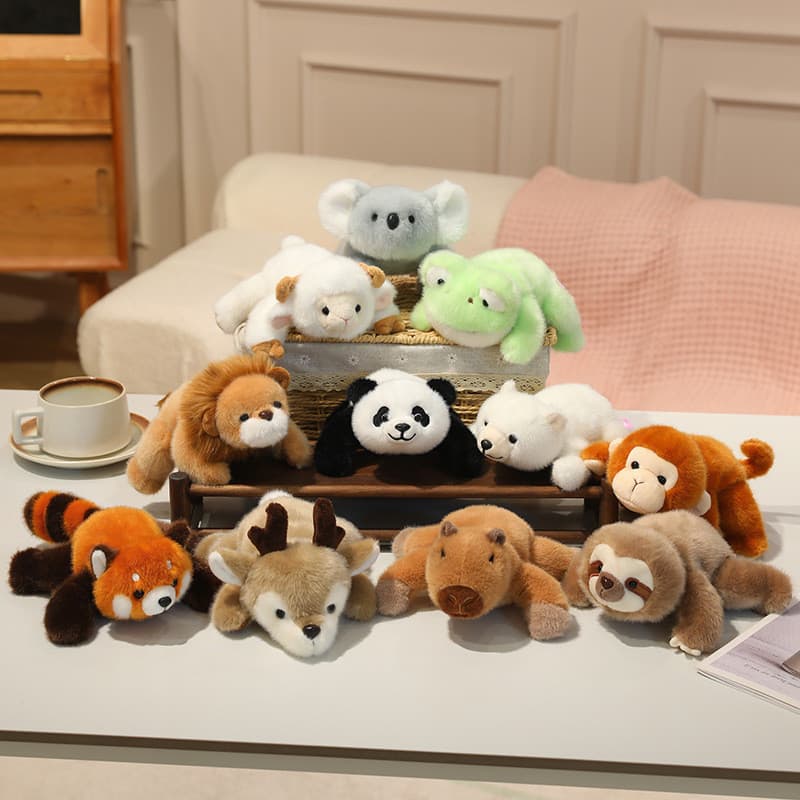 Grande Panda almofada de pulso Mouse almofada de pulso mesa com boneca bonito cordeiro guaxinim pelúcia Desktop pequenos