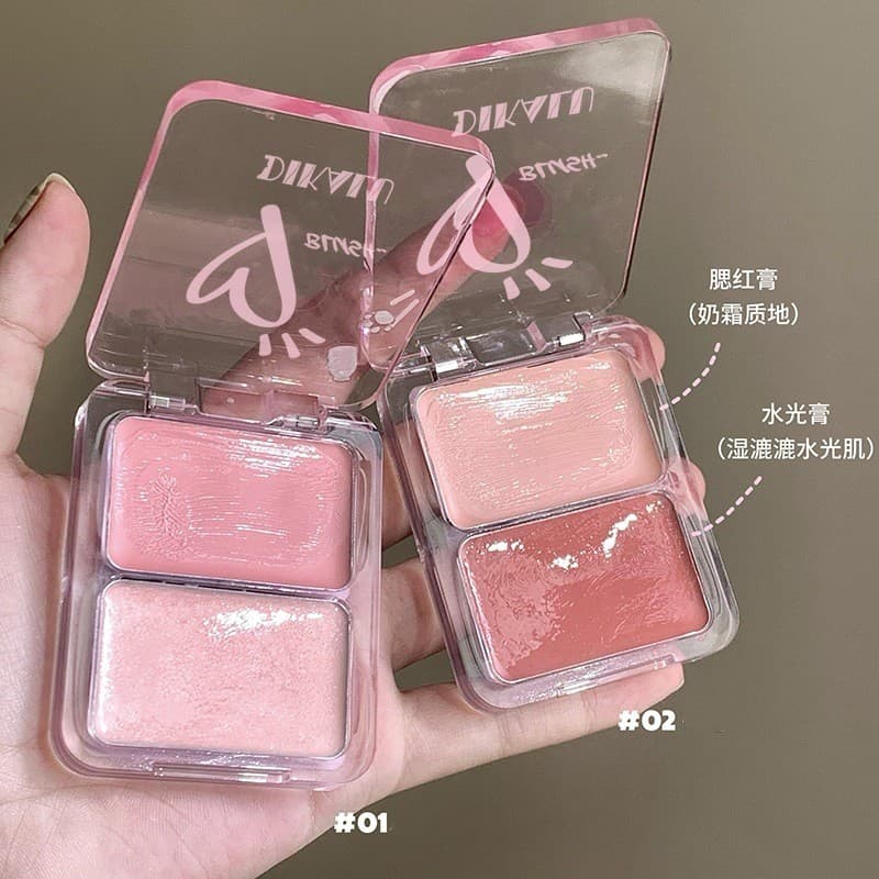 Cor japonesa de Fig brilhante de água diversa!Hidratante pele Blush destaque creme multiuso feminino rosto iluminando le
