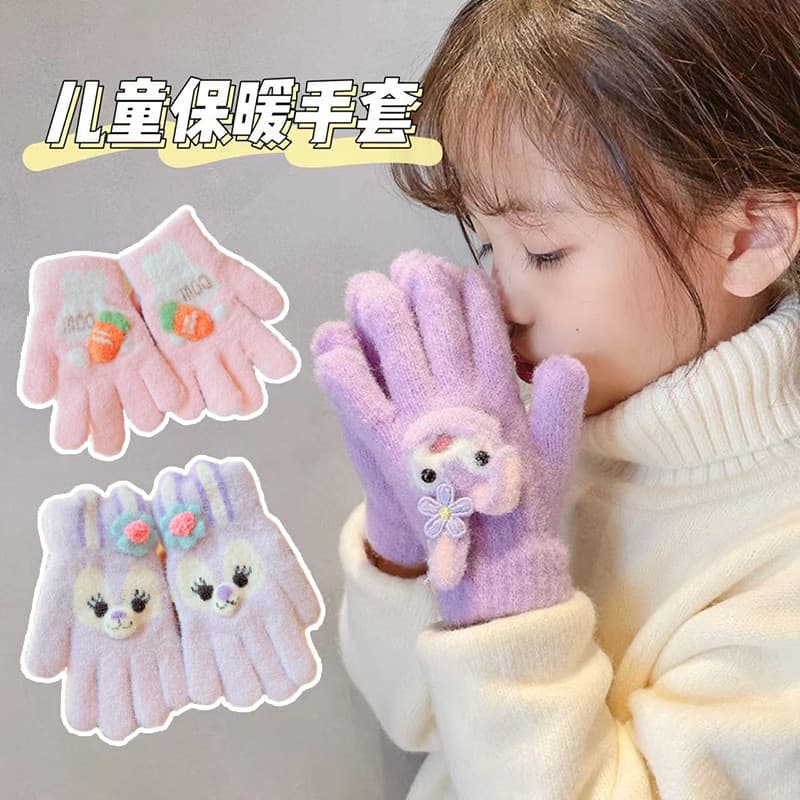 2023 novo estilo crianças Xingdailu luvas quentes inverno meninas meninos velo bonito bebê outono inverno conjunto de ci