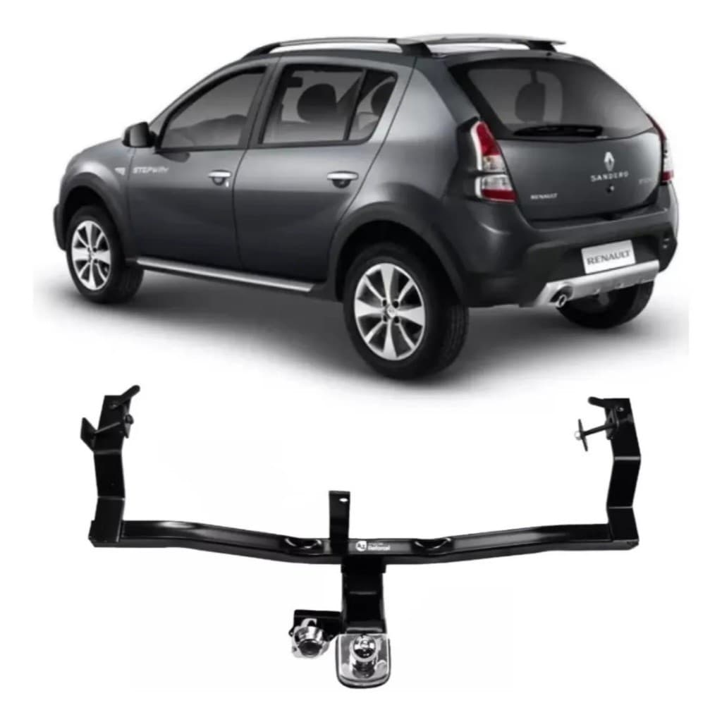 Engate Reboque Fixo Renault Sandero/Stepway 2008 até 2013 500kg Homologado