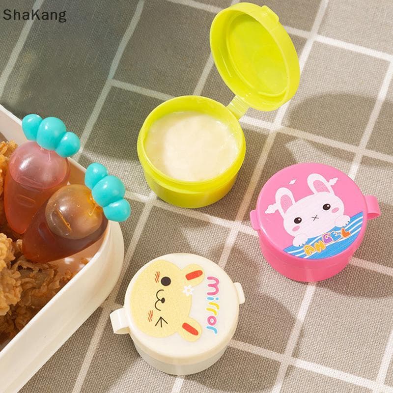 SKMY Mini Conjunto De Garrafa De Plástico Para Molho , Salada , Ketchup , Lancheira Portátil SKK