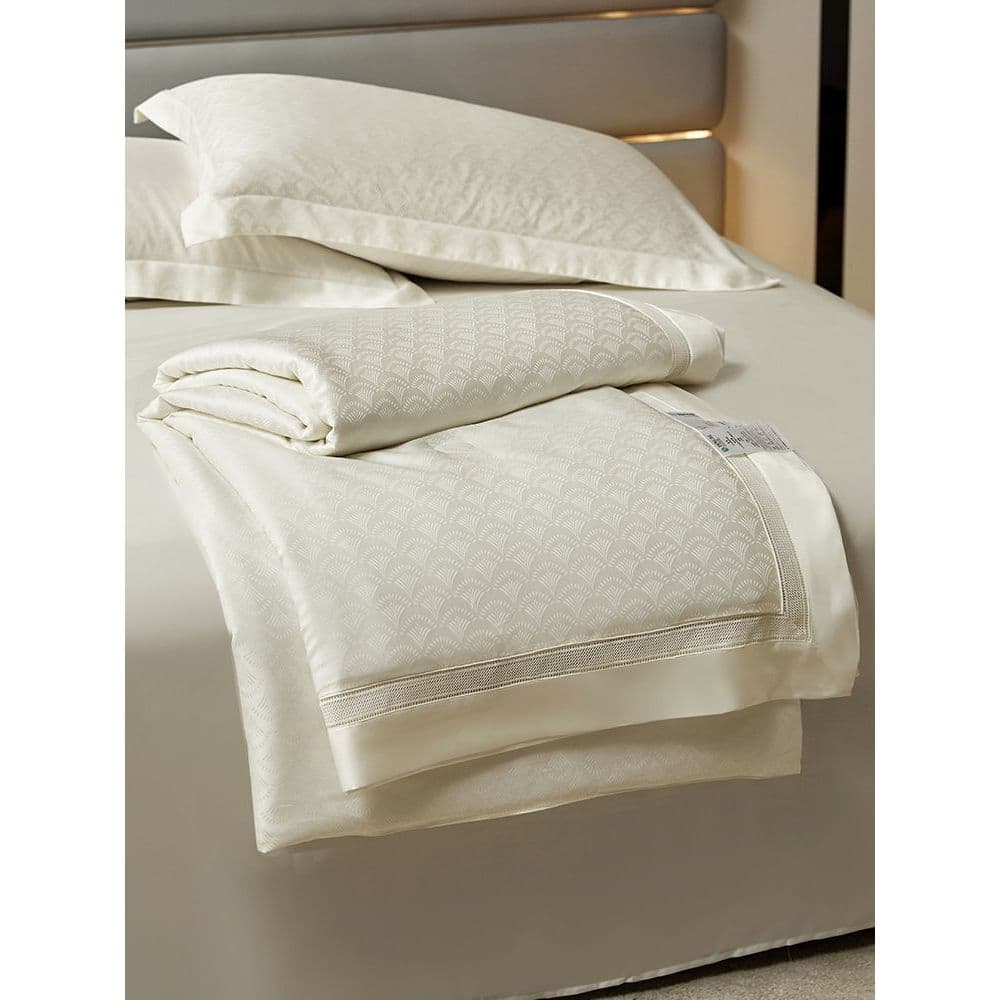 High-End 21% Seda Mulberry 80 Pcs Lenzing Tencel Colcha Verão Colcha Fresca Conjunto de Quatro Peças Seda Gelo Colcha Mo