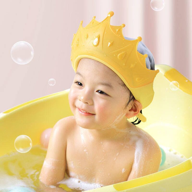 Touca de shampoo para bebês, à prova d'água, proteção para os ouvidos, shampoo infantil, ferramenta útil, touca de banho
