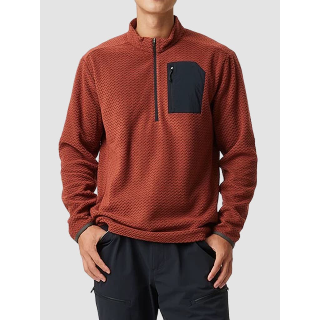 Site Oficial 359!Jaqueta de lã masculina estilo esportes ao ar livre meninas meio zíper gola alta manga comprida todos @