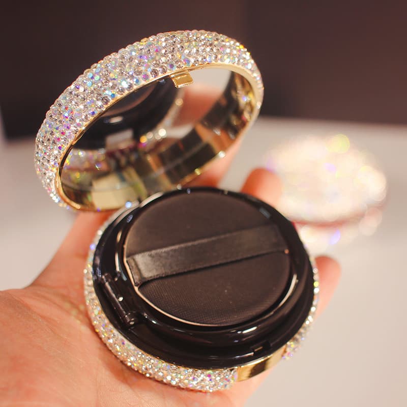 Caixa de almofada de ar diamante base líquida caixa vazia DIY caseiro portátil Puff escudo vazio bb creme substituição U