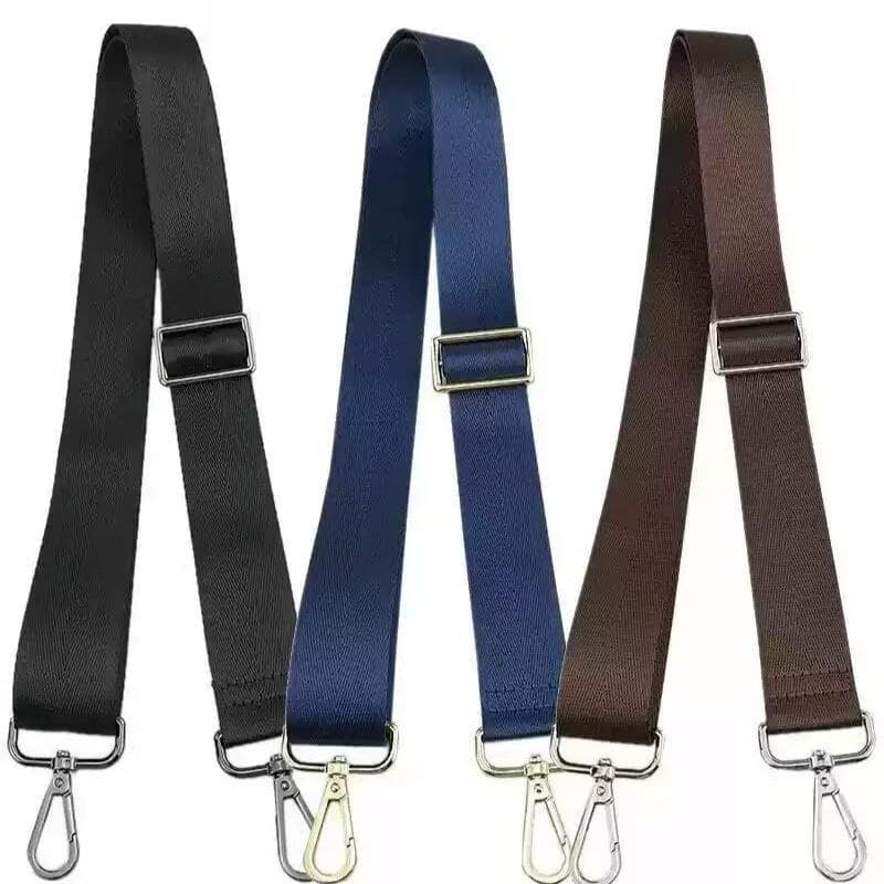 Alça de bolsa masculina ampliada, alça de ombro preta de Nylon, alça de gancho de ferro, alça de bolsa mensageiro, bagag