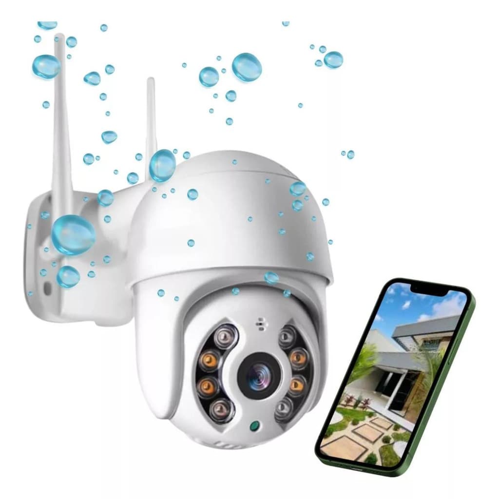 Câmera Segurança IP Externa Wifi Full HD 1080p Infravermelho Prova D'Água
