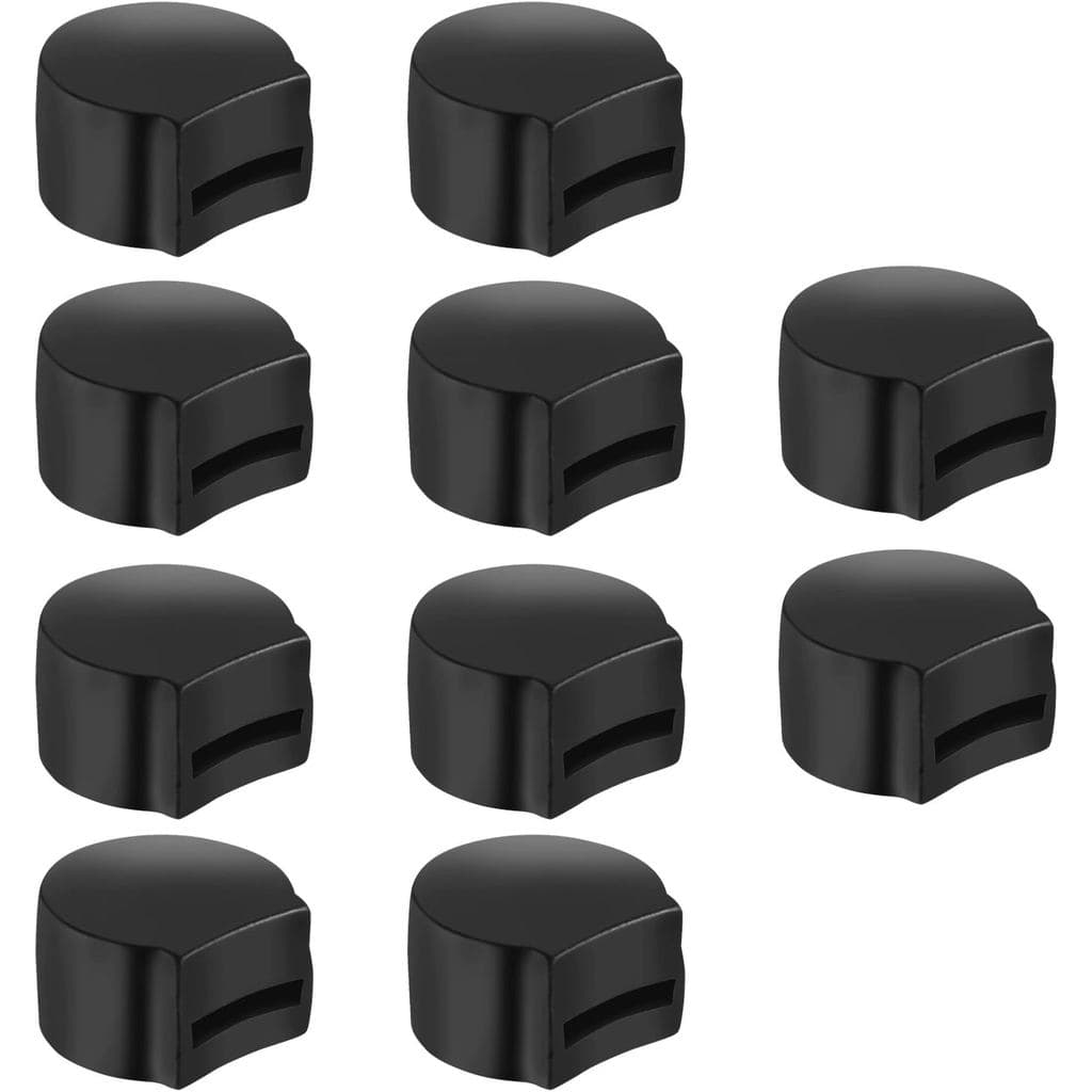 Canomo Pacote com 10 Protetores de Borracha Confortáveis para Apoio de Polegar de Clarinete, Preto