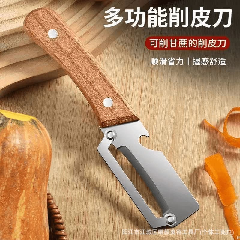 Descascador multifuncional de frutas e vegetais, utensílio de cozinha para descascar abacaxi e cana-de-açúcar, abridor d
