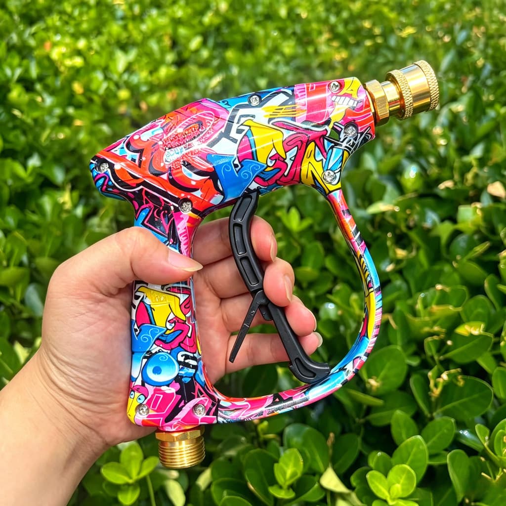 Pistola De Lavagem De Alta Pressão Graffiti Shell M22-14 Rosca , Pulverização Carro De Conexão Rápida De 1/4 "