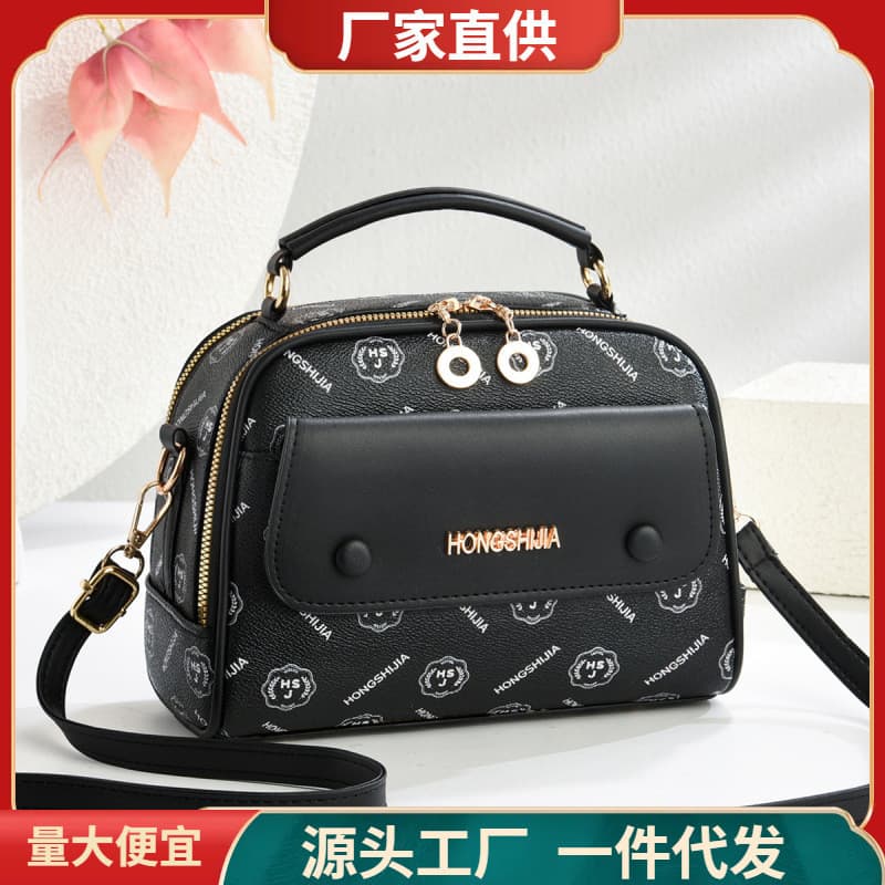 Bolsa feminina 2025 novo estilo saco do mensageiro bolsa feminina impressa grande capacidade estilo ocidental saco de ba