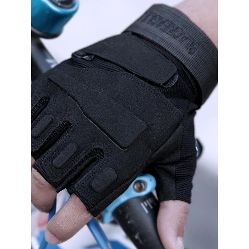 Esportes luvas de meio dedo do exército masculino outono inverno especial uso ao ar livre luvas táticas de Fitness antid