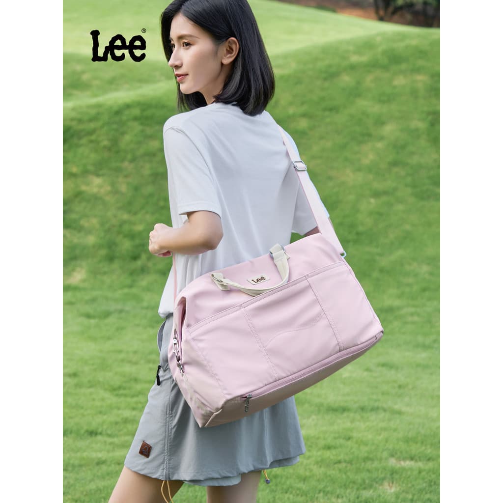 Lee oficial na moda saco de ginásio feminino saco de treinamento esportivo grande capacidade saco de viagem ao ar livre