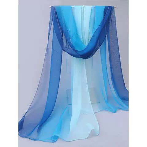 Lenço de areia lenço decorativo pequeno lenço de seda coreano lenço de cabeça leve xale gaze dupla utilização versão cor