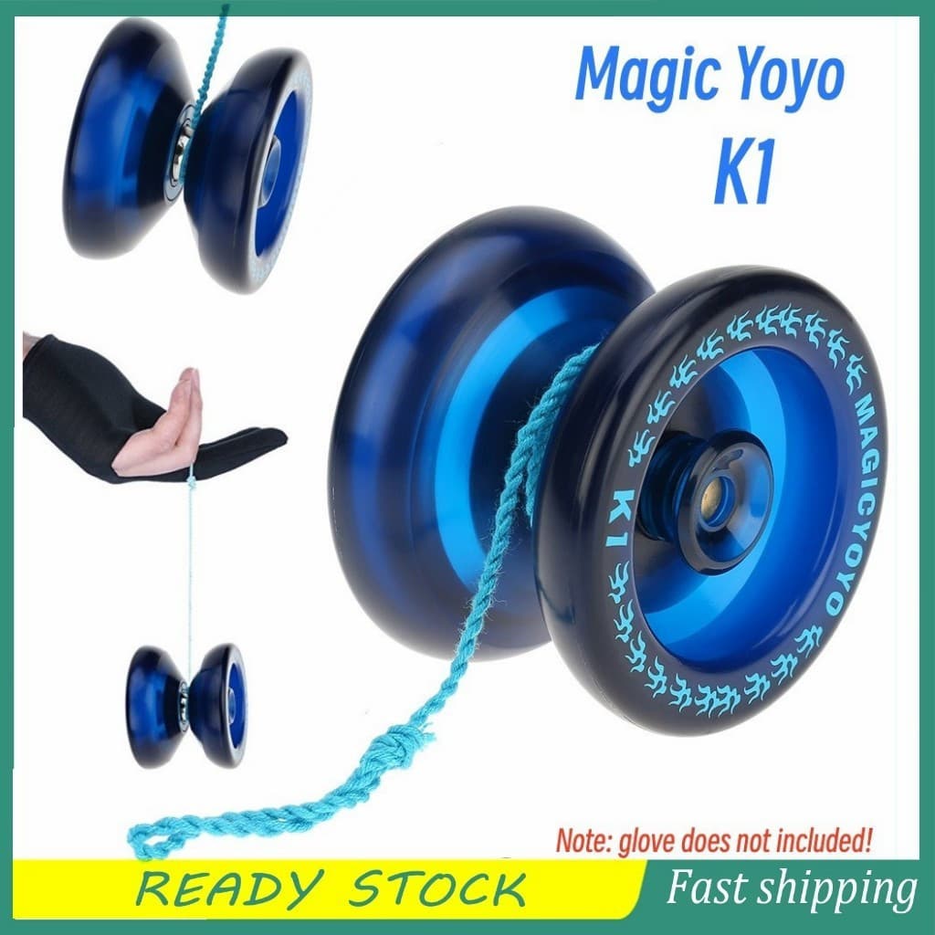 Em estoque: Yo-Yo Mágico Profissional K1 Spin ABS para crianças, com rolamento KK de 8 esferas e corda giratória CYLU