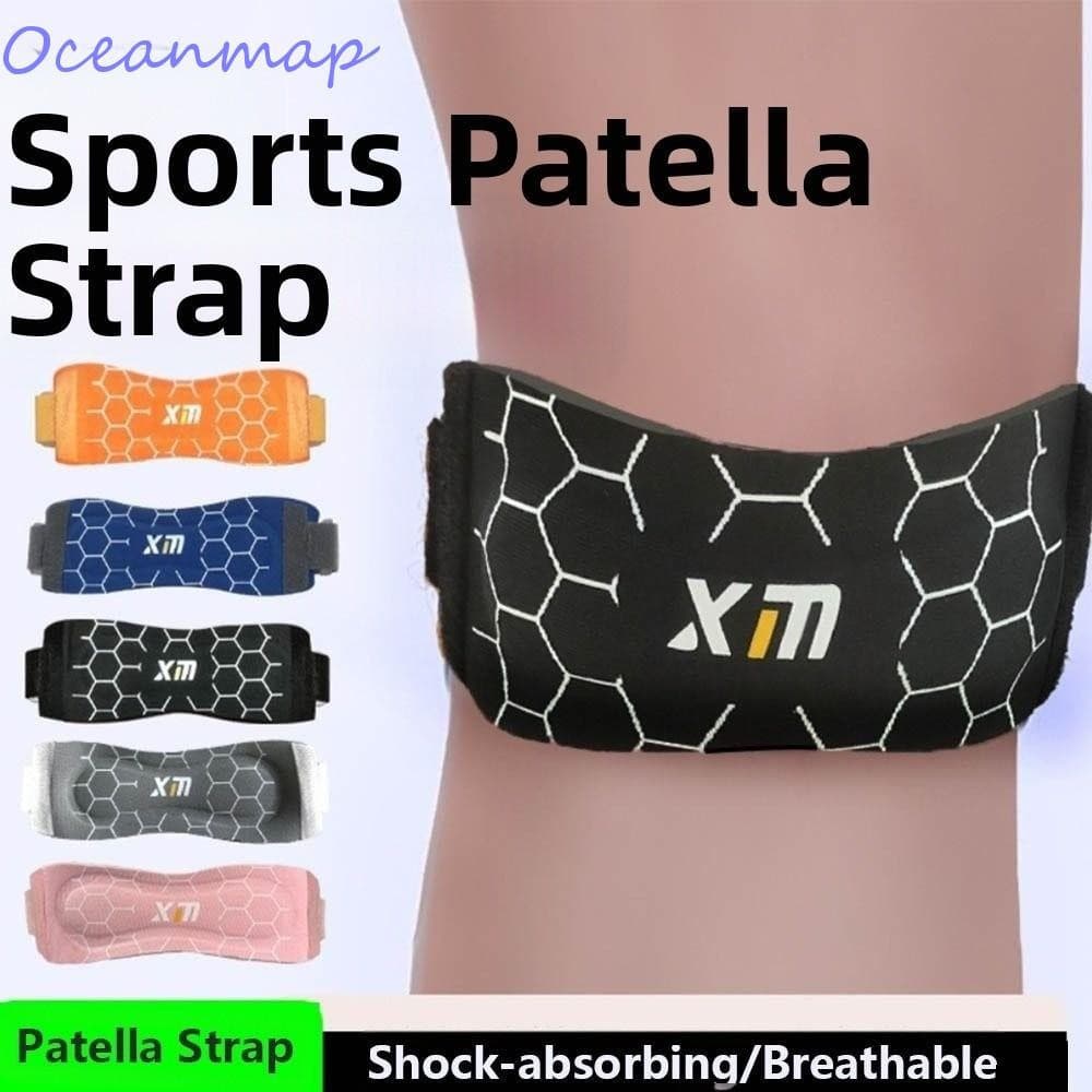 Joelheira Esportiva OCEANMAP , Cinta De Patela Ajustável De Compressão , Com Absorção De Choque