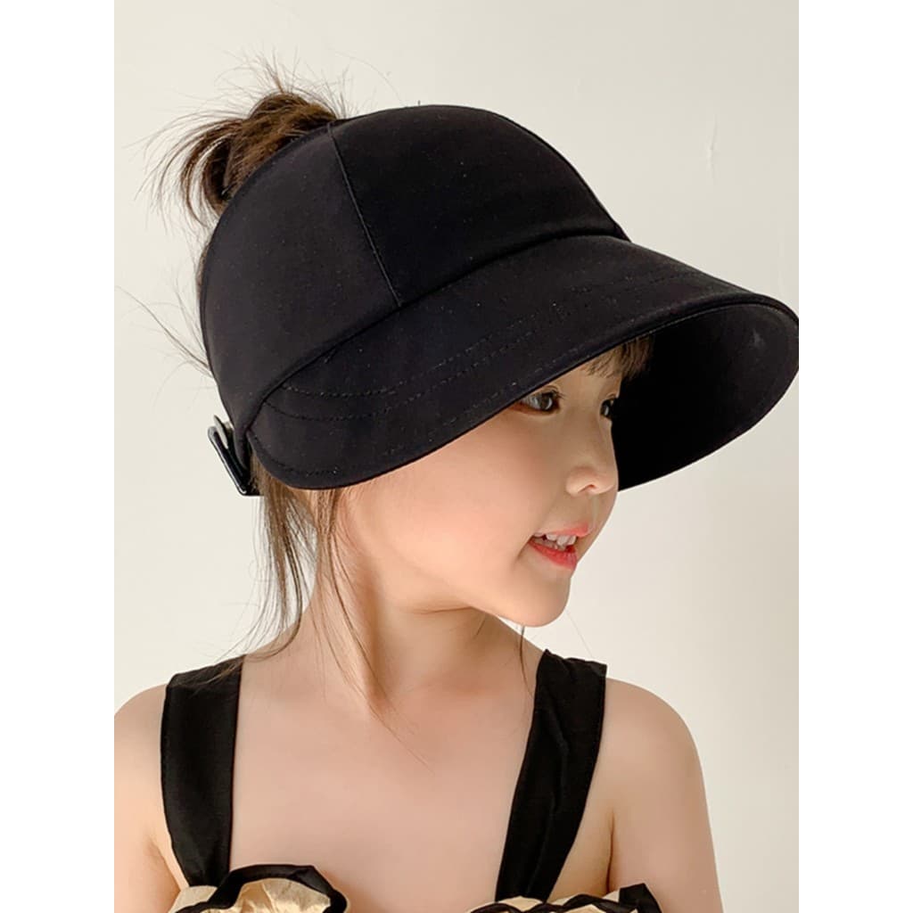 Crianças chapéu de sol 2025 novo estilo meninas verão estilo fino respirável Anti-ultravioleta chapéu de sol dobrável up