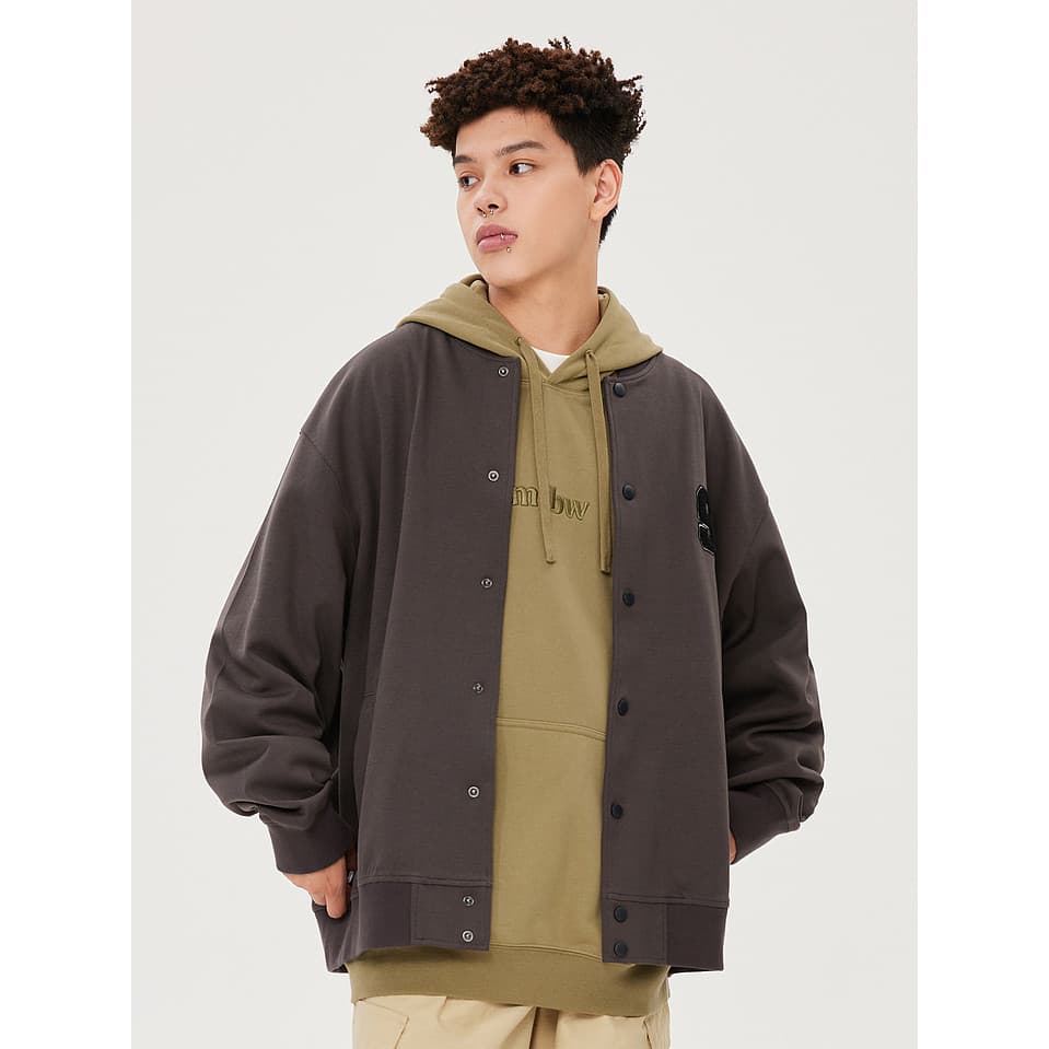 Primavera outono novo estilo Metes homens mulheres mesmo estilo uniforme de beisebol masculino botão Cardigan moletom ja