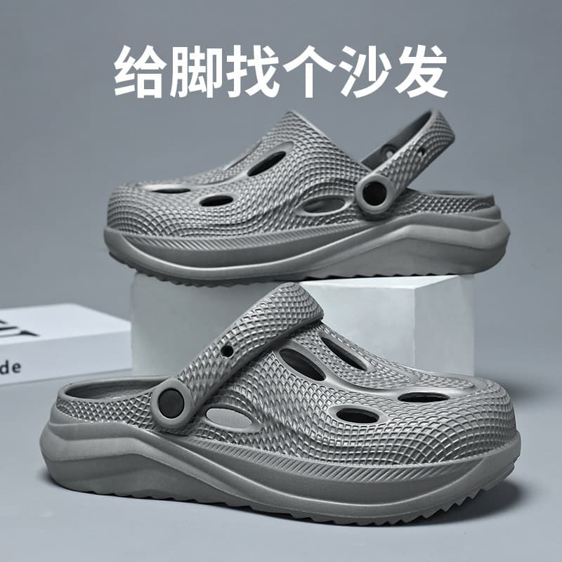 Buraco sapatos masculinos 2026 novo estilo verão esportes merda-piso sandálias casuais masculino exterior Wear Anti-desl