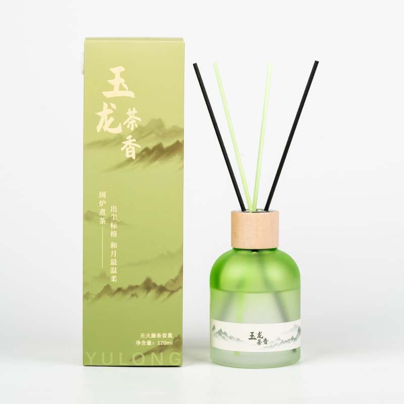 Yinishi Yulong Chá Fragrância Fireless Rattan Aromaterapia 130ml Névoa Flowerland Fragrância sem fogo Ar fresco