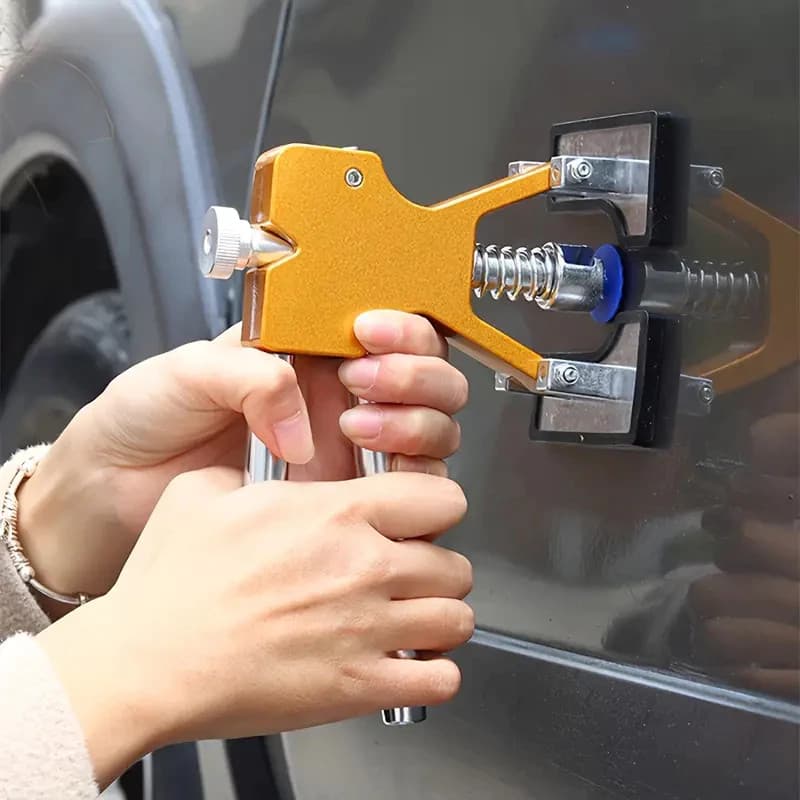 Alicate Repuxador Milimétrico com 25 Ventosas para Martelinho De Ouro Reparo De Amassados em Carro