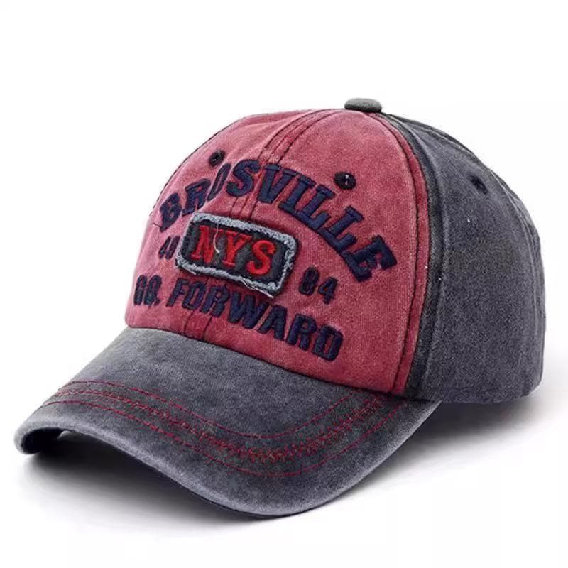 Boné de beisebol bordado chapéu masculino novo estilo chapéu de Cowboy chapéu masculino lavado angustiado bordado boné d