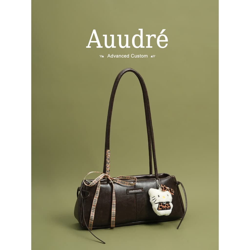 bolsa transversal feminino bolsa femenina Auudre textura Premium Retro grande capacidade de um ombro axilas saco feminin