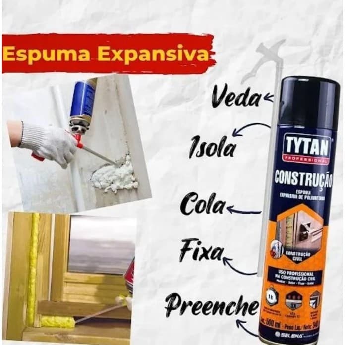 Espuma Expansiva Multiuso Tytan 300ml - 180g