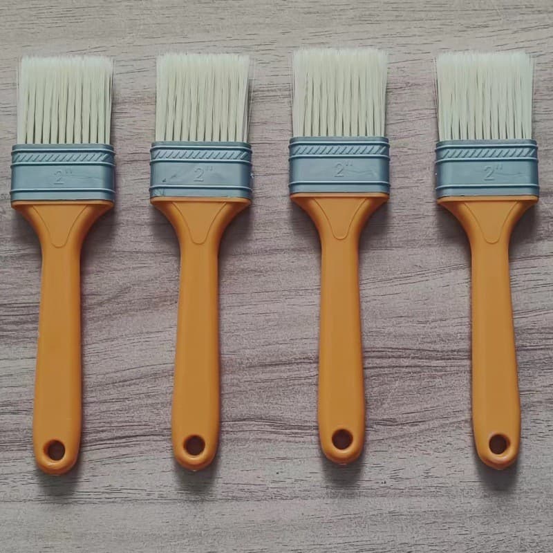 Pincel com cabo de plástico, pincel fino para churrasco, pincel para limpeza e remoção de poeira, pincel de cerdas duráv