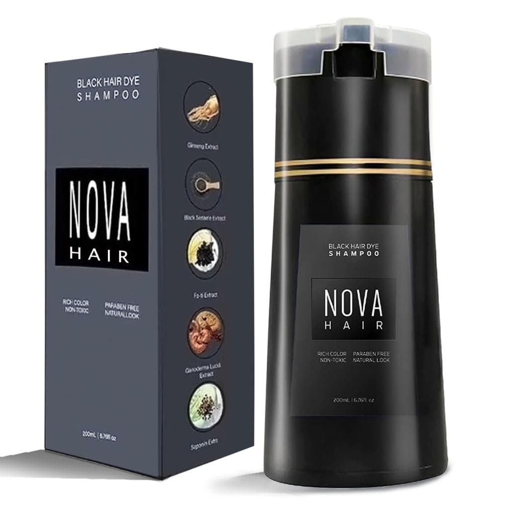 Shampoo Tintura de Cabelo Nova, Shampoo Tintura Instantânea Nova, Shampoo Tintura de Cabelo Nova 3 em 1, para Homens e M