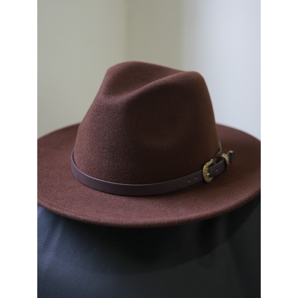 Design Original casual Retro Merad marrom panamá lã chapéu feminino casual estilo dinheiro antigo chapéu superior mascul