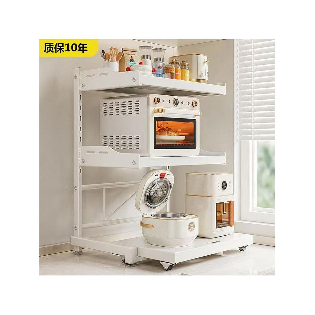Cozinha doméstica micro-ondas Pull-out rack tempero multifuncional aparelho forno panela de arroz rack de armazenamento
