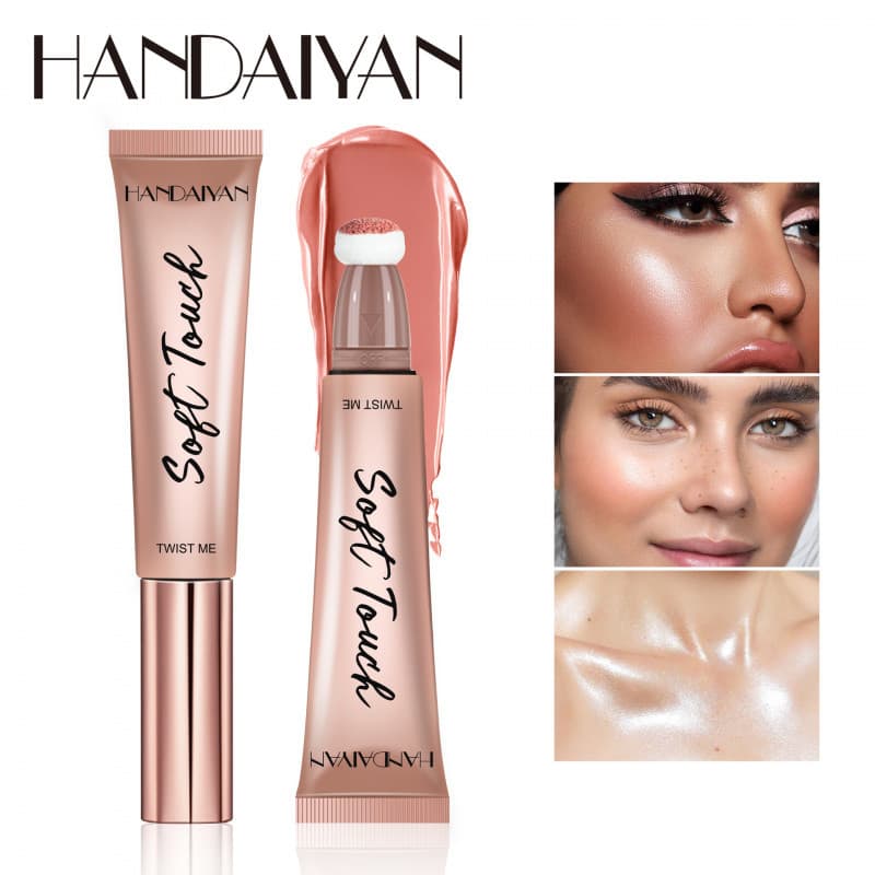 Handaiyan Contouring Stick Nariz Sombra Silhueta Alto Brilho Tridimensional Contorno Fosco