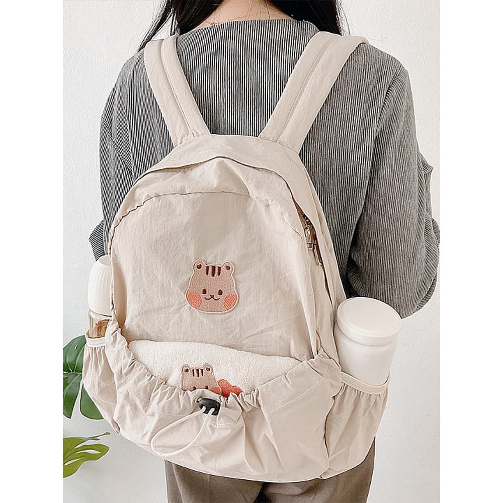 Versão coreana mamãe saco passeio leve mochila mãe bebê saco dos desenhos animados urso multifuncional grande capacidade