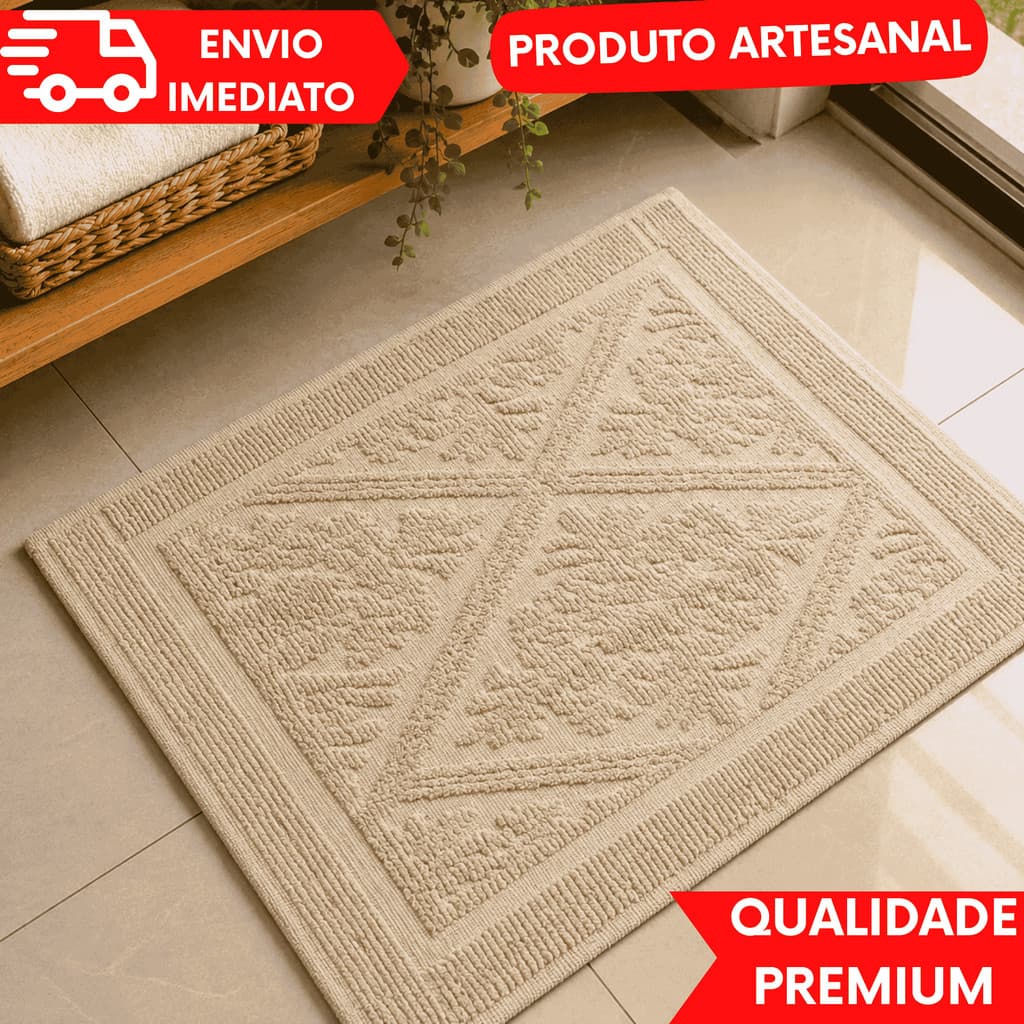CAPACHOS Tapetes Artesanal Veludo Cristal Para Sala Cozinha Corredor Beira de Cama...