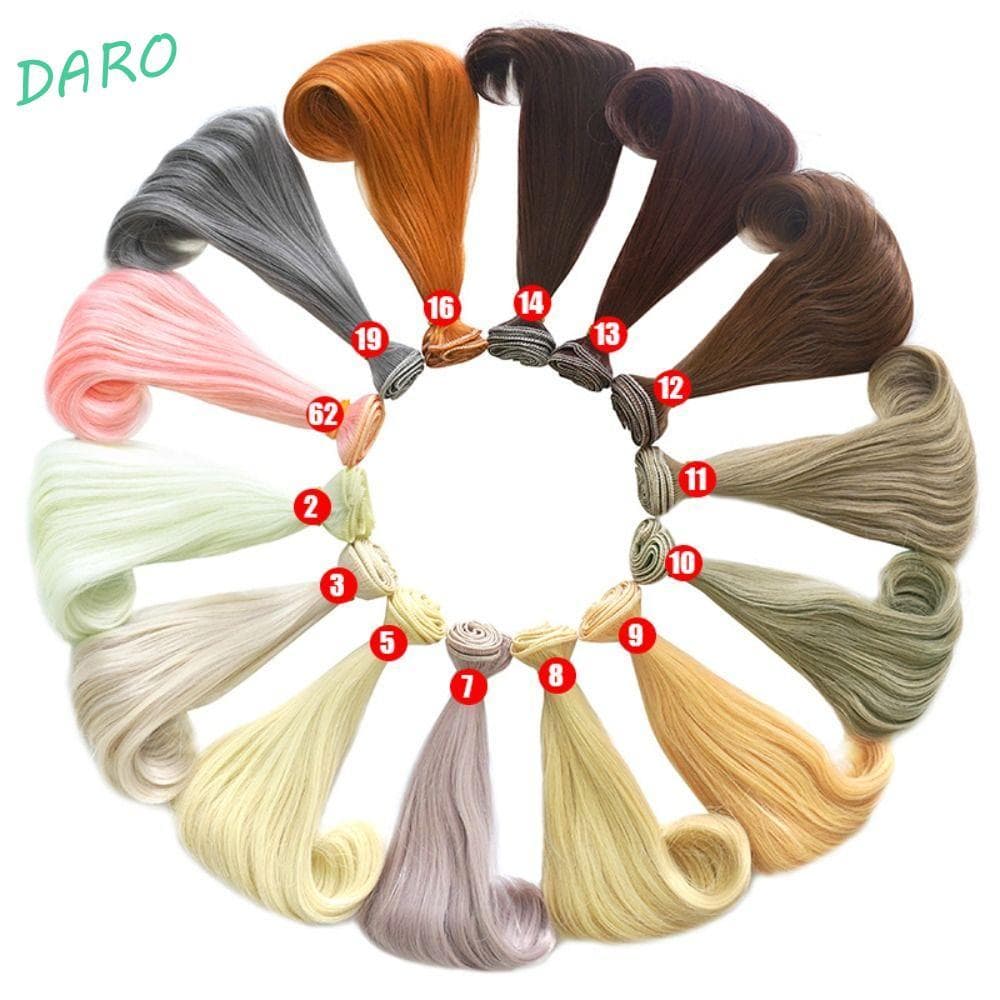 DARO Bjd SD Boneca Cabelo , Seda Macia Gradiente Cor Peruca De Fibra Química , DIY Msiredoll Acessórios