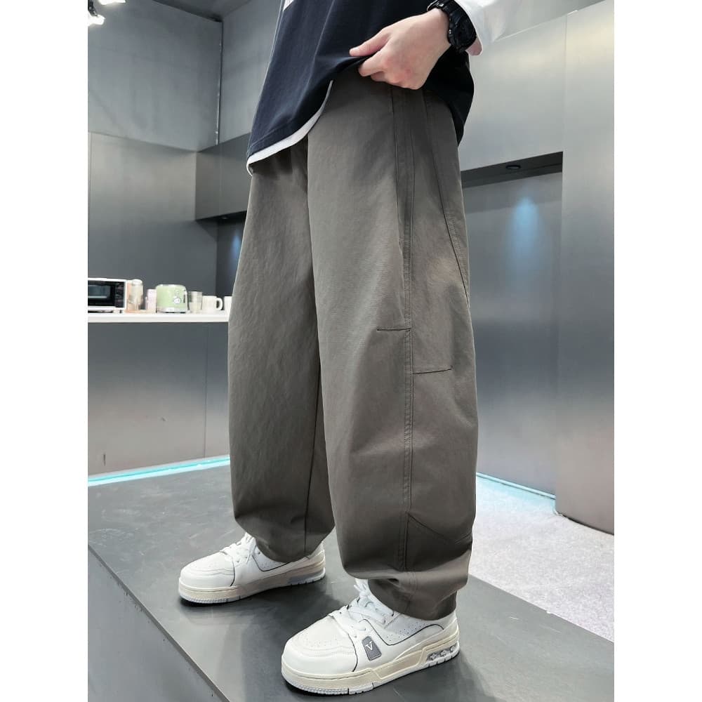 Calças para meninos primavera outono novo estilo reto Machete calças casuais infantis médio grande roupas de outono temp