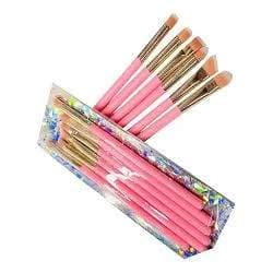 Kit 6 Pinceis para olhos Rosa