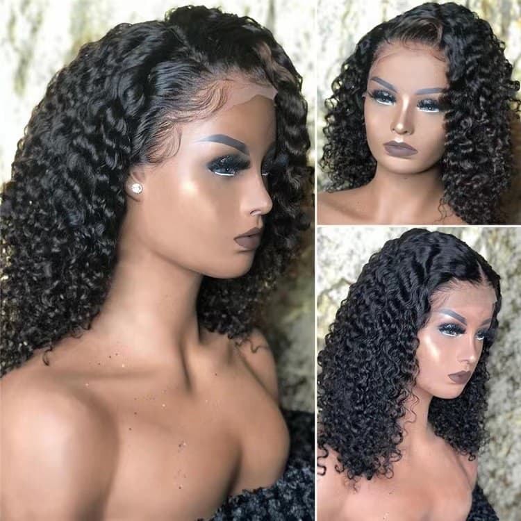 2027 novo produto europeu americano peruca feminina novo produto de comprimento médio longo cabelo encaracolado peruca d