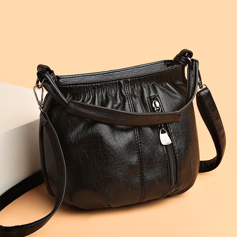 Bolsas femininas da moda com textura de alta qualidade 2026 novo estilo mãe de meia-idade mensageiro de um ombro