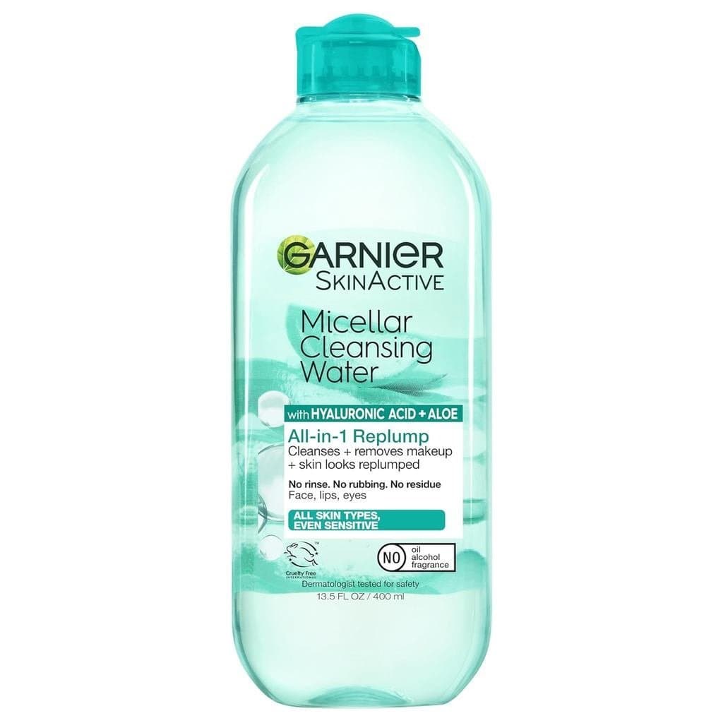 Água Micelar Garnier com Ácido Hialurônico, Limpador Facial e Removedor de Maquiagem, Hidratante e Preenchedor, Para Tod