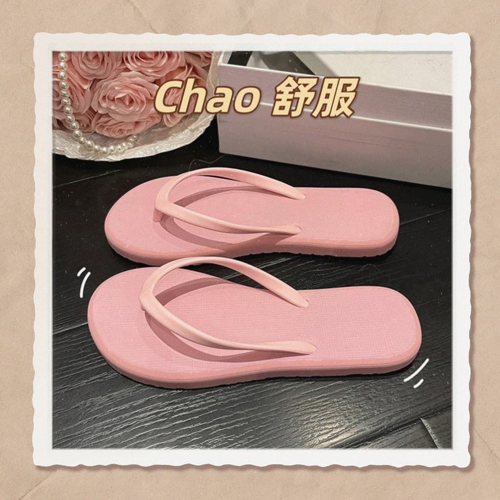 Chinelos japoneses 2025 novo estilo feminino verão influenciador High-End sentir fundo macio antiderrapante exterior