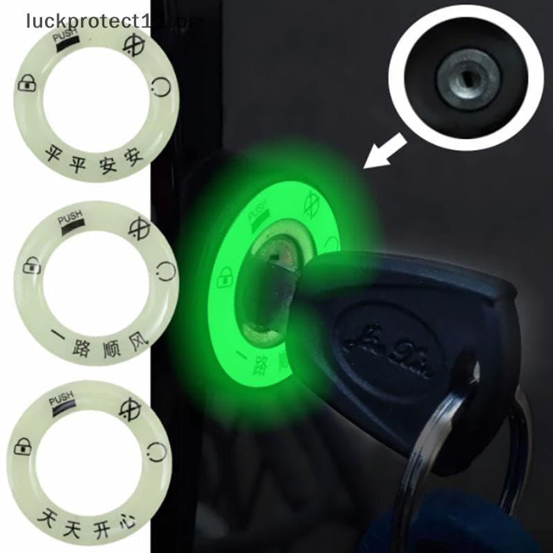 LTBR 5 Pçs Motocicleta Carro Elétrico Luminoso Chaveiro Capa Stiers Decorativo Interruptor De Luz Anel Fluorescente Stie