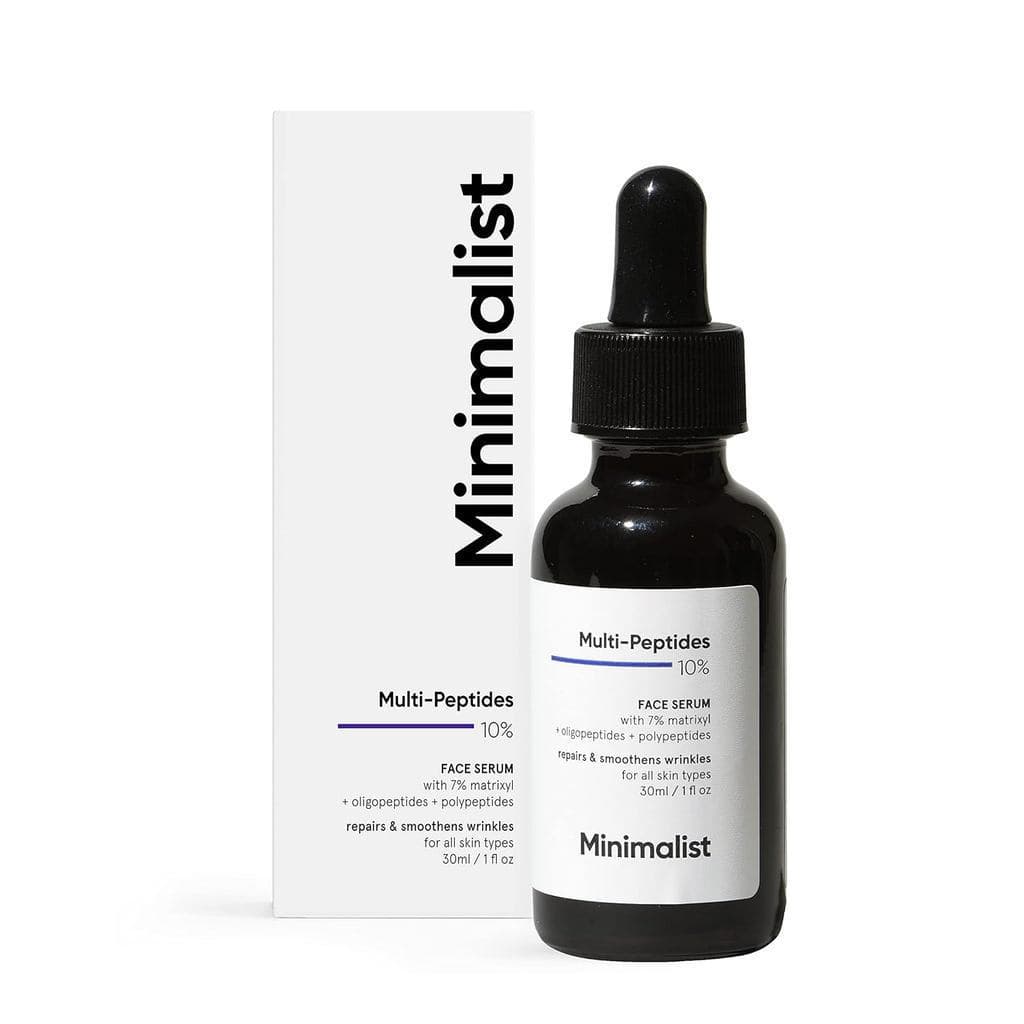 Sérum Noturno Facial Minimalista com Múltiplos Peptídeos para Antienvelhecimento com Aumento de Colágeno |   Reduz Rugas