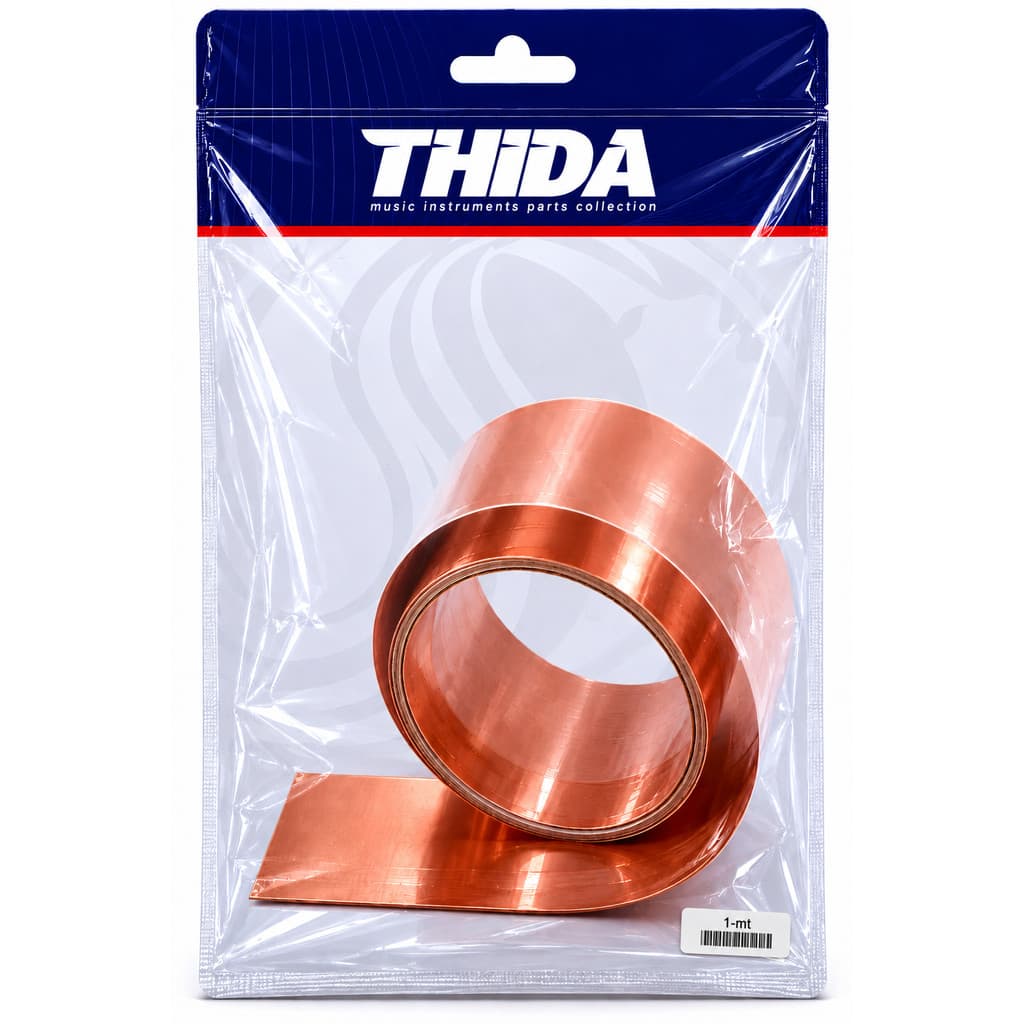 Fita Reparo Cobre Eletromagnética 50mm 1 Metro Para Blindagem Guitarra e Contra Baixo